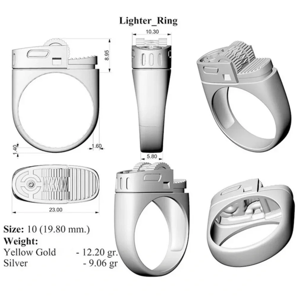 Men’s Unique Silver Ring!
